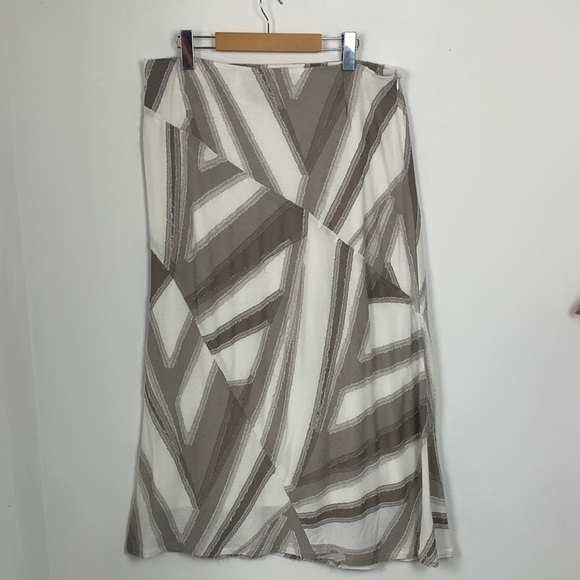Tribal Patchwork A-Line Maxi Skirt - Picture 3 of 9